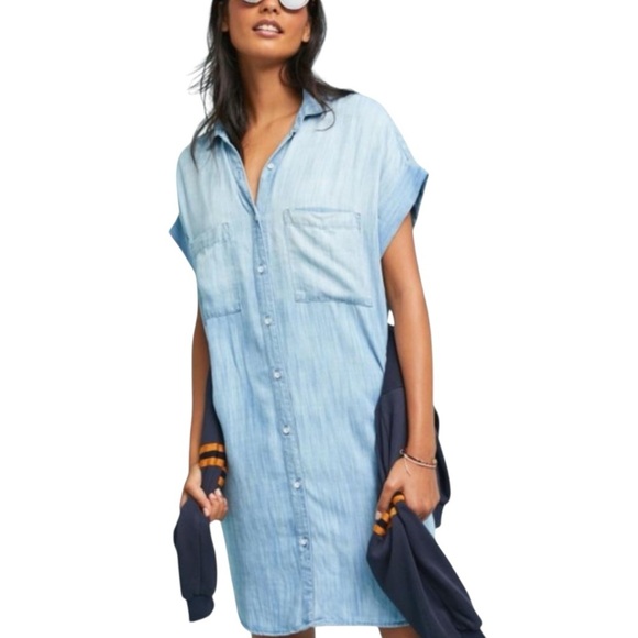 Cloth & Stone Tencel Shirt Dress - Picture 1 of 7